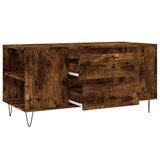 Coffee Table Smoked Oak 102x44.5x50 cm Engineered Wood 831001
