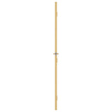 Interior Door Slim Golden 93x201.5 cm Tempered Glass and Aluminium 155146