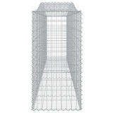 Arched Gabion Baskets 25 pcs 400x50x100/120 cm Galvanised Iron 3145967