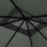 Gazebo with Post Covers 3x3x2.6 m Anthracite 160 g/m 313607
