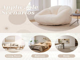 GOMYWAY Bean Bag Chair, Shell-Shaped Bean Bag Couch for Adults, Giant Bean Sofa with High-Rebound W2678P385451