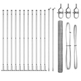 Welded Wire Fence with Concrete Base 25 x 1.6 m 3353816