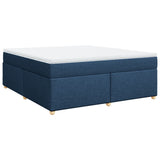 Box Spring Bed with Mattress Blue 180x200 cm Fabric 3285400