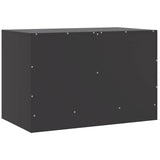 TV Cabinets 2pcs Black 67x39x44 cm Steel 841632