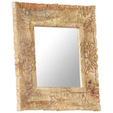 Mirror 50x50 cm Solid Mango Wood 321635