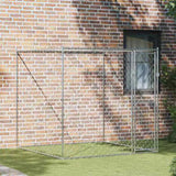 Dog Cage Silver 200 x 200 x 200 cm Galvanised Steel 42009134