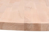 Table Top 80x2.5 cm Round Solid Wood Beech 355918