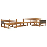 Outdoor Sofa Set 7 pcs Natural Solid Acacia Wood 3382737