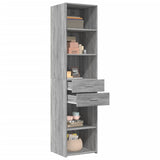 Highboard Grey Sonoma 45x42.5x185 cm Engineered Wood 3281453