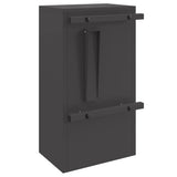 Mailbox with Storage with Door Black 30 x 20 x 55 cm Steel 874947
