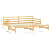 Pull-out Day Bed without Mattress 2xcm 806955