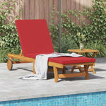 Sun Lounger Reclining Brown 63 x 199 x 85cm Solid Acacia wood 4105539