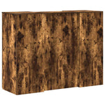 Reception Desk Smoked Oak 135x50x103.5 cm Engineered Wood 3324191