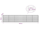 Gabion with 5 mm Wire and 5x10 cm Mesh 600x30x150 cm 3464670