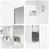 Bathroom Cabinet Set 4 pcs White Engineered Wood 3406615