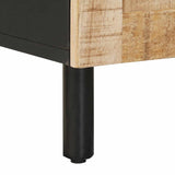 Bathroom Cabinet with Drawer Brown and Black 38 x 33.5 x 160 cm 4018866
