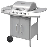 Gas Barbecue Grill 41 Cooking Zone Silver 41903