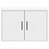 Garage Wall Cabinet White Engineered Wood 860643