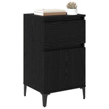Bedside Cabinet Black Oak 40 x 35 x 70 cm Engineered Wood 881255