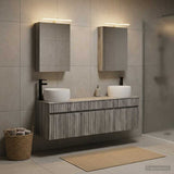 Bathroom Cabinet Set 5 pcs Grey Sonoma Engineered Wood 3406636