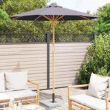 Garden Parasol Dark Grey 217 x 230 cm Bamboo 4108086