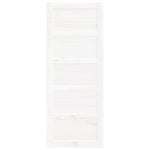 ZNTS Barn Door White 80x1.8x204.5 cm Solid Wood Pine 824614