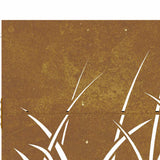 Garden Gate 85x75 cm Corten Steel Grass Design 153220