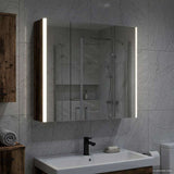 Bathroom Mirror Cabinet Old Wood 63.5 x 15.5 x 60.5 cm 889253