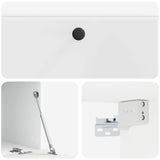 Wall-Mounted TV Cabinet 78.5 x 41 x 30 cm High Gloss White 899199