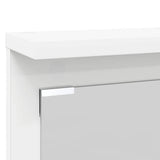 Wall-Mounted Coat Rack White 84 x 10 x 80 cm Engineered wood 874491