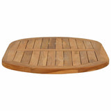 Table Top Oval Solid Teak Wood Natural 42033171