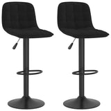 Bar Stools 2 pcs Black Velvet 333988