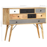 Sideboard 110x30x82 cm Solid Mango Wood 285822