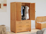 Storage Furniture Set with Drawer 2 pcs Brown Solid Oak Wood 3328631