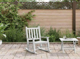 Rocking Chair for Children White Solid Wood Poplar 4008877