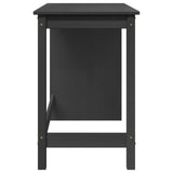 Desk Grey 112 x 50 x 75 cm Solid Pine Wood 42028374