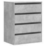 Corner Chest of Drawers Concrete Grey 60x41x76 cm Engineered Wood 852873