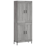 Highboard Grey Sonoma 69.5x34x180 cm Engineered Wood 3199695