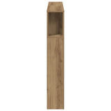 Headboard Cabinet Artisan Oak 120x19x104.5 cm Engineered Wood 856879