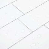 Decorative Stickers 50 pcs White Grey 29 x 21 cm 42046134