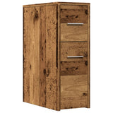 Narrow Bathroom Cupboard with Wheels Old Wood Engineered Wood 855284