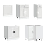 ZNTS 11 Piece Kitchen Cabinet Set Porto White Engineered Wood 3314901