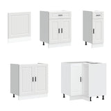 11 Piece Kitchen Cabinet Set Porto White Engineered Wood 3314901