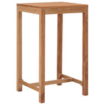 ZNTS Garden Bar Table 60x60x105 cm Solid Teak Wood 287235