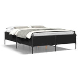 Bed Frame without Mattress Black 140x200 cm 3279797