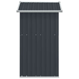 Garden Shed Anthracite 126x97.5x177 cm Galvanised Steel 316235