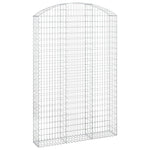 Arched Gabion Basket 150x30x220/240 cm Galvanised Iron 153451