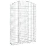Arched Gabion Basket 150x30x220/240 cm Galvanised Iron 153451