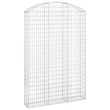 Arched Gabion Basket 150x30x220/240 cm Galvanised Iron 153451
