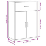 Sideboards 2 pcs Black 60x30x84 cm Engineered Wood 3276596